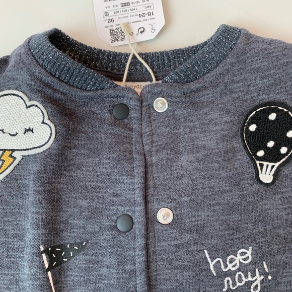 🌹NWT. Bundle Zara girls Bomber with appliqué. - Picture 4 of 8